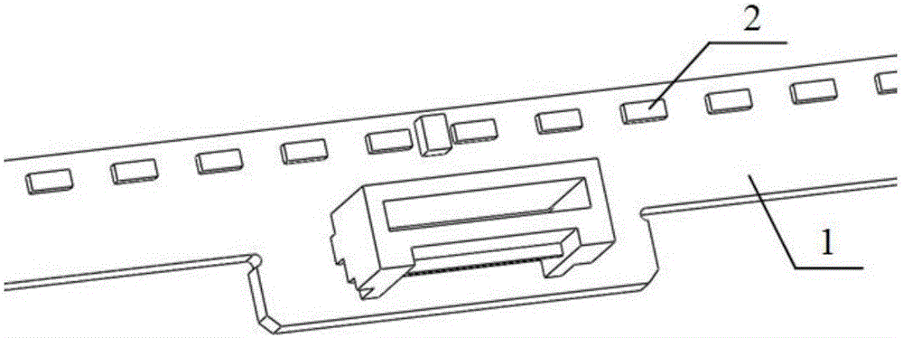 LED backlight light bar and application thereof