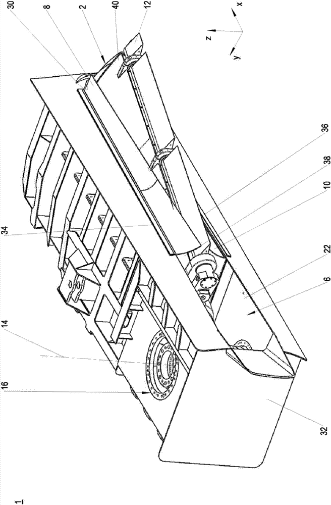 Fin stabilizer, covering element and water vehicle