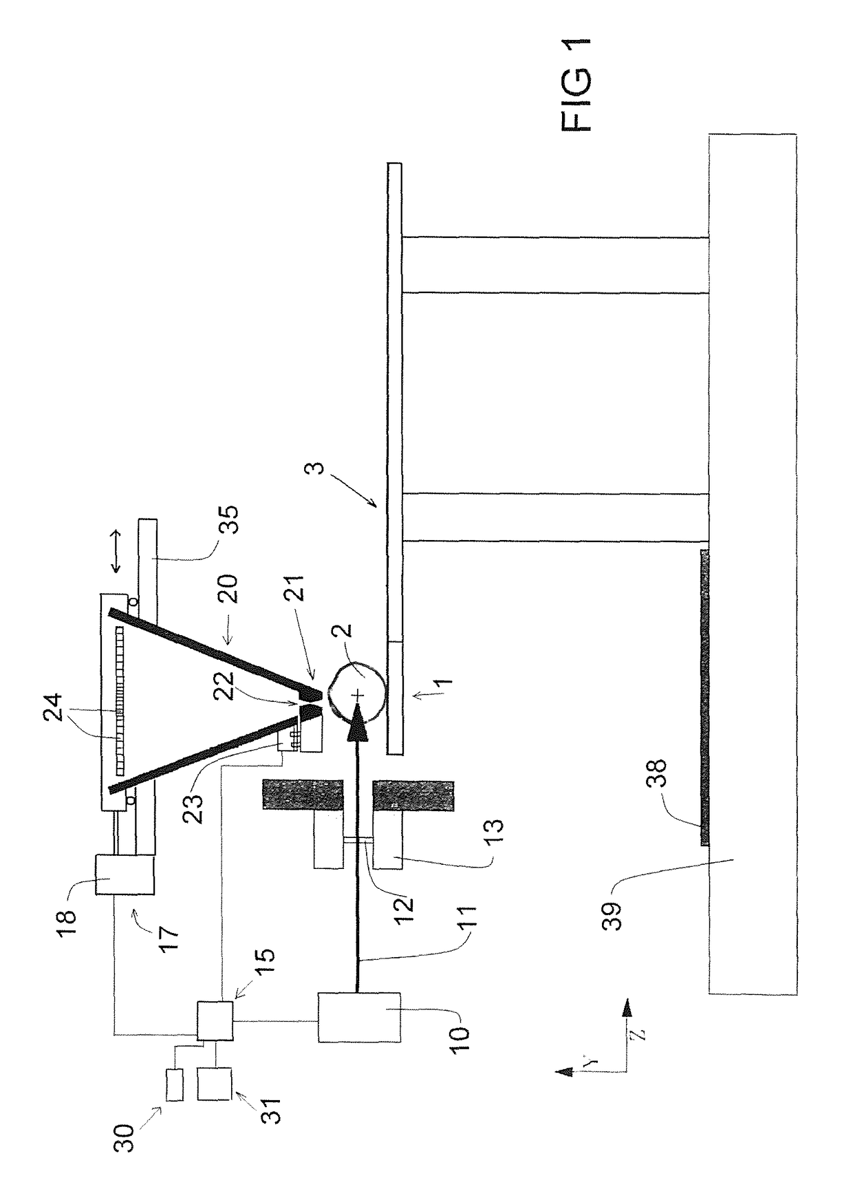 Hadron radiation installation and verification method