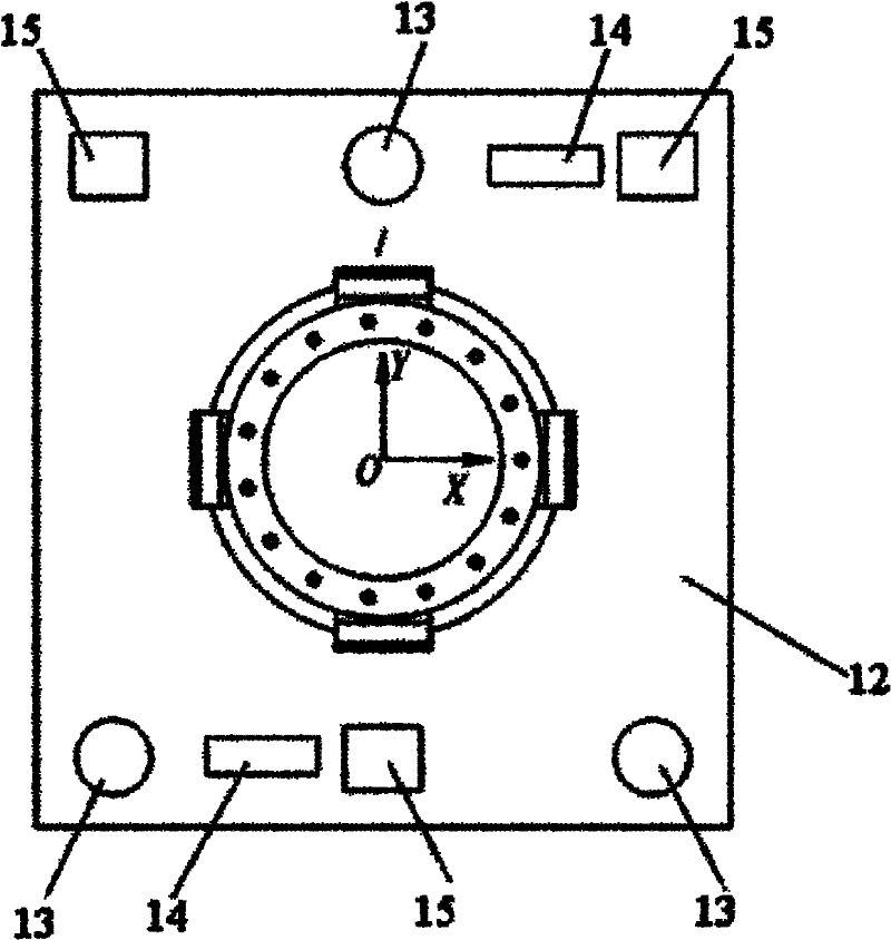 Radial air floatation guide module and photoetching machine motion platform applying same