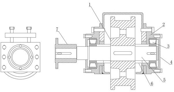 Improved ferry vehicle end beam traveling wheel for producing aerated concrete