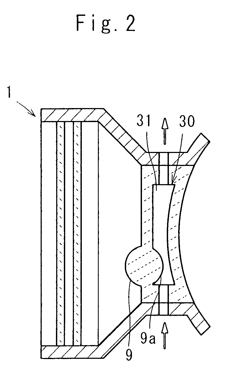 Ophthalmic laser treatment device