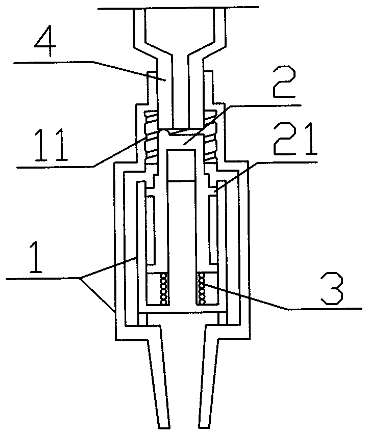 Positive pressure connector