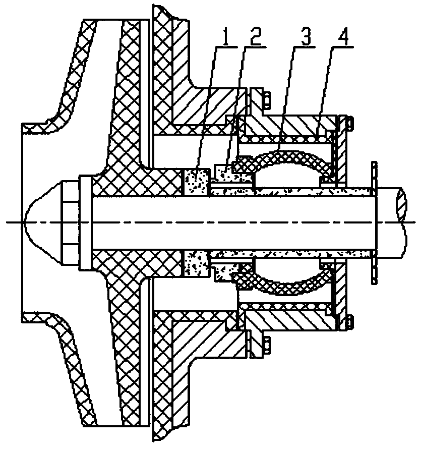 Corrosion-resistant dry-grinding-resistant centrifugal pump