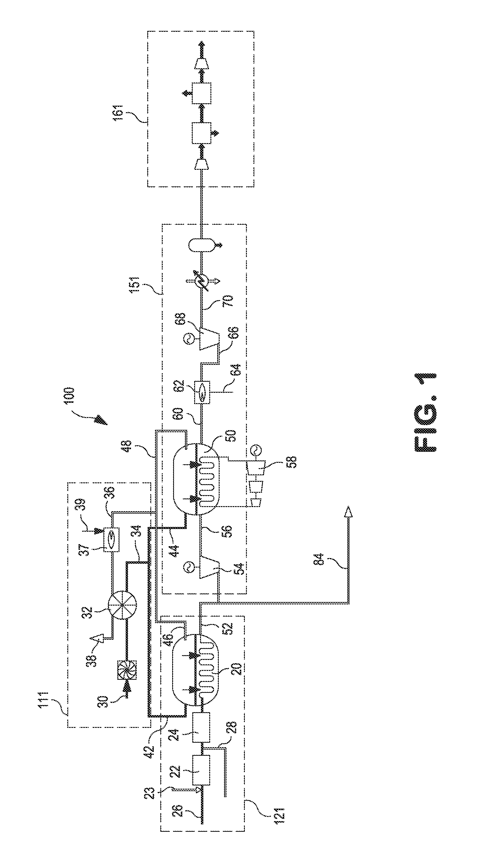 Oxygen transport membrane reactor based method and system for generating electric power