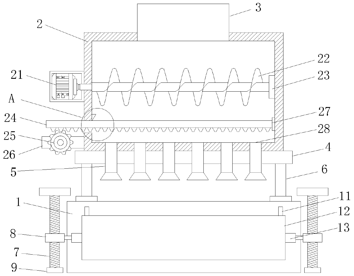 Eating and feeding equipment for goat breeding