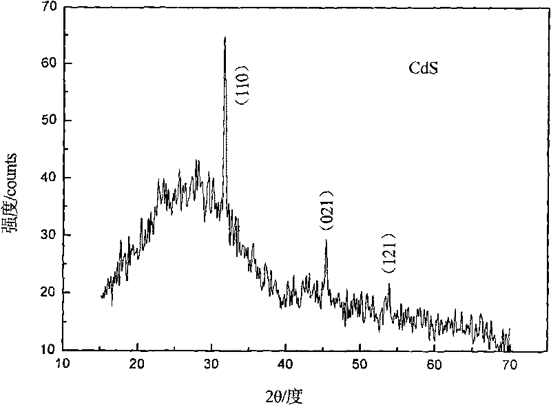 Method for preparing CdS film in microwave hydrothermal mode