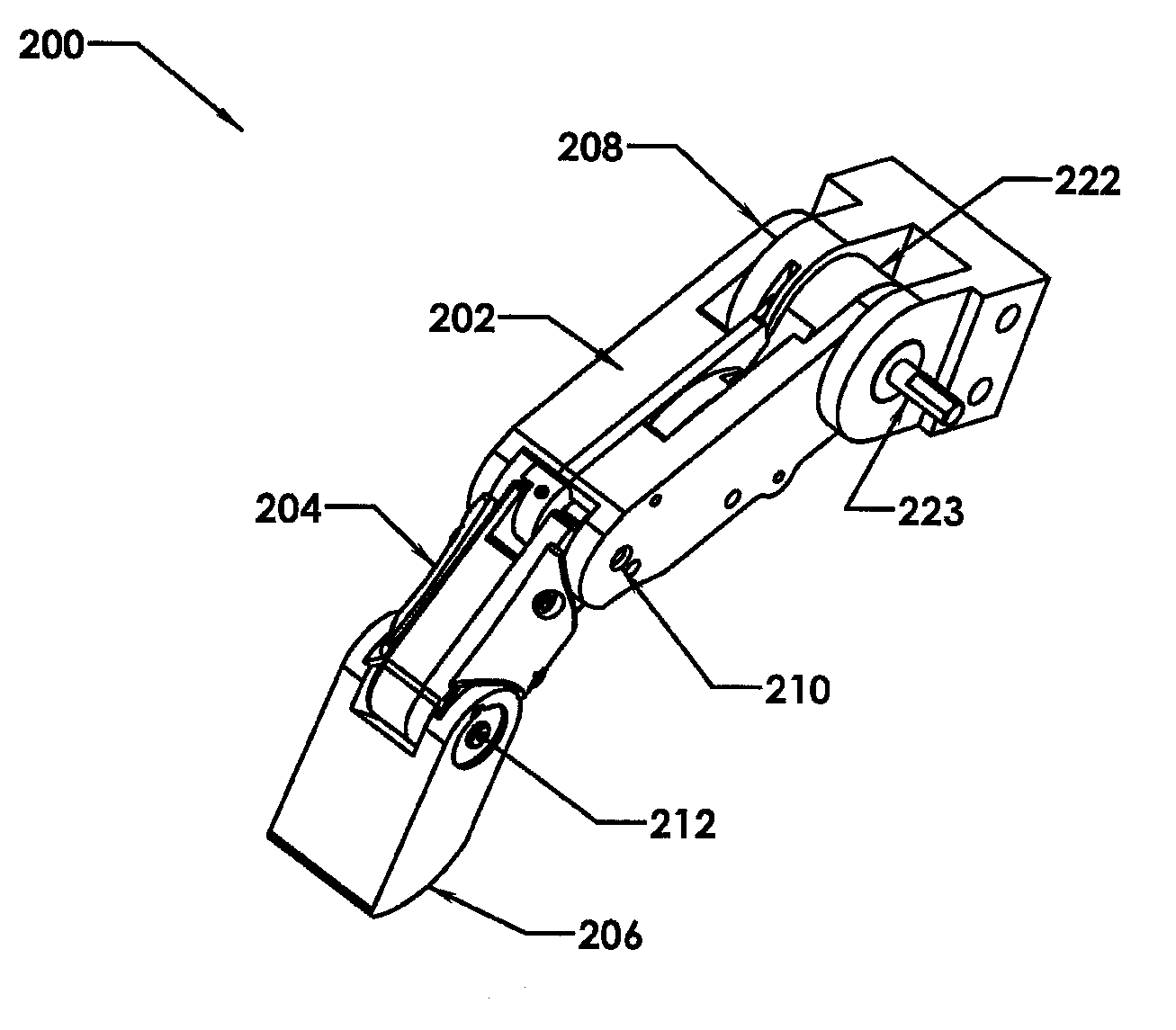 One motor finger mechanism