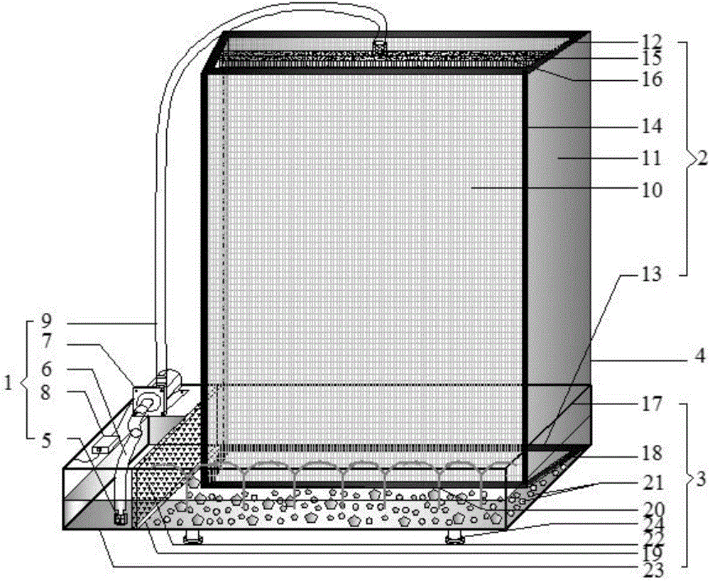 Intelligent water circulating push-pull window sash degrading PM2.5