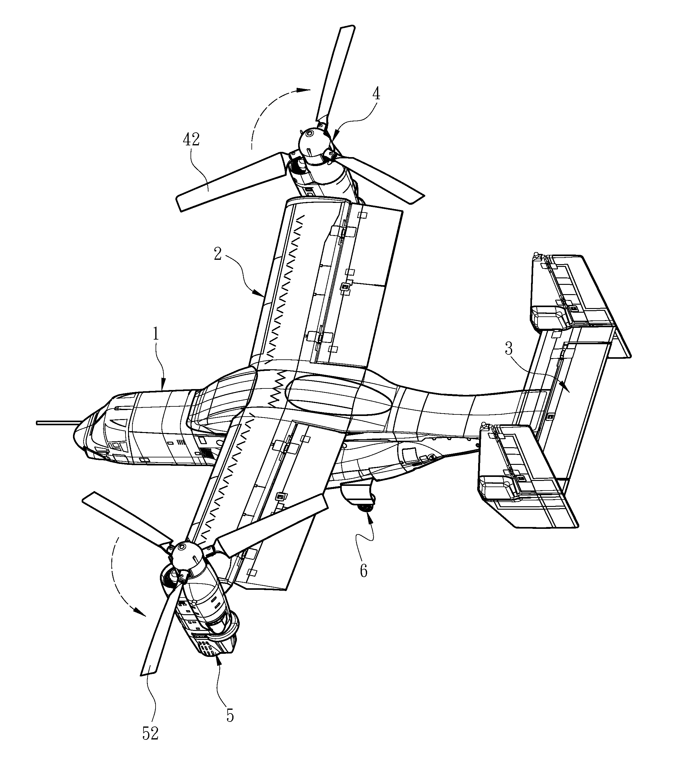 Vtol model aircraft