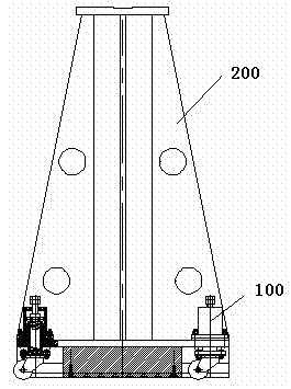 Automatically telescopic universal moving bearing device