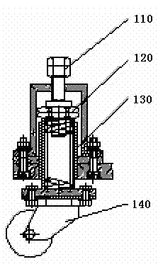 Automatically telescopic universal moving bearing device