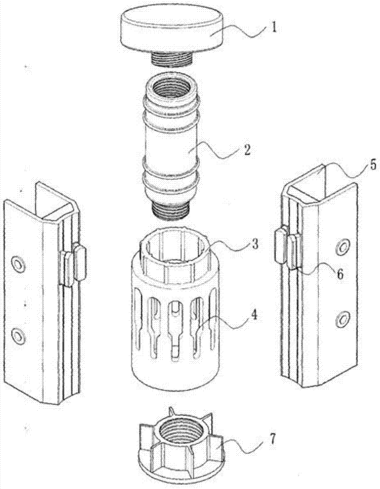 A modular combination box and its connecting components