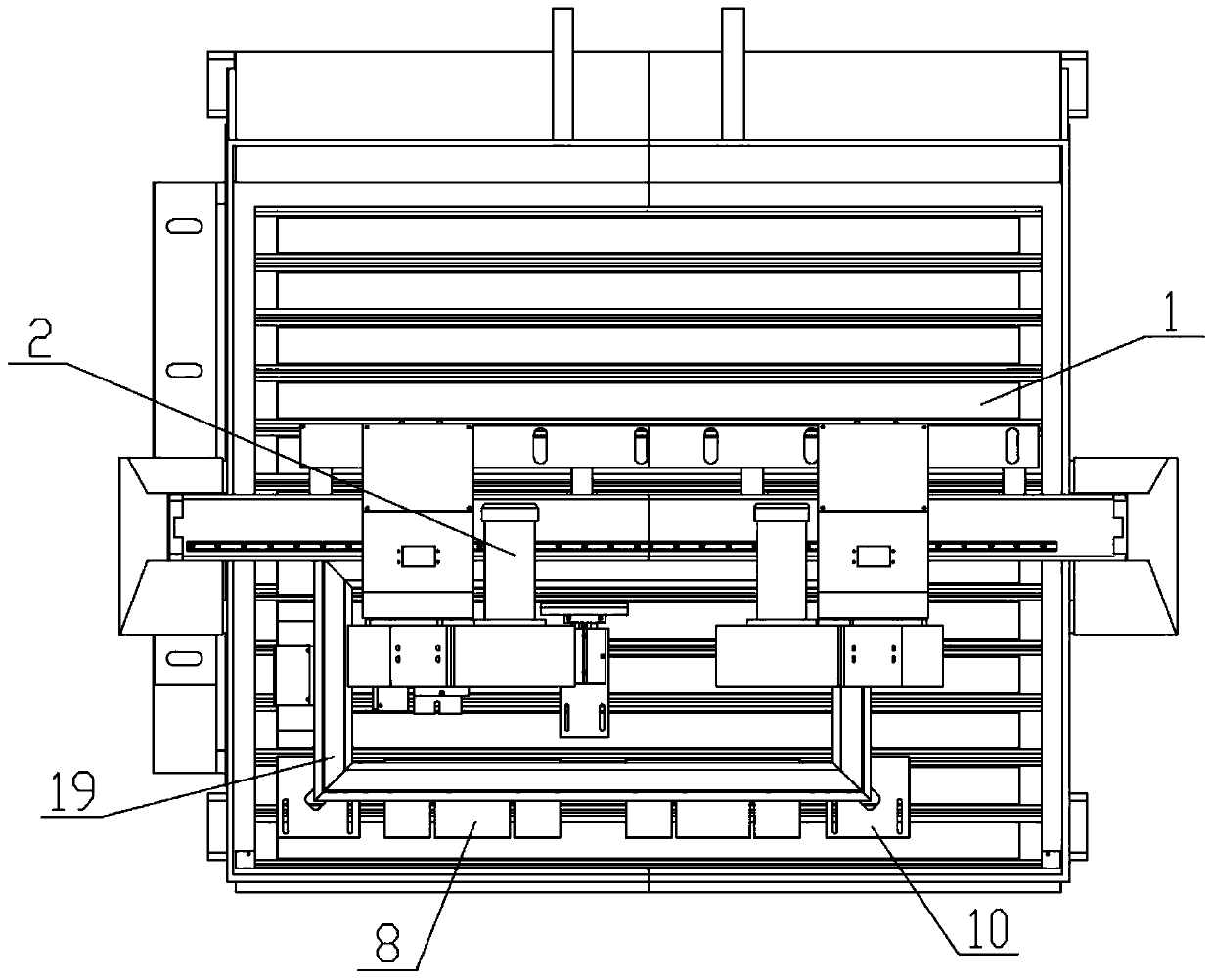 Aluminium profile door and window frame grinding device