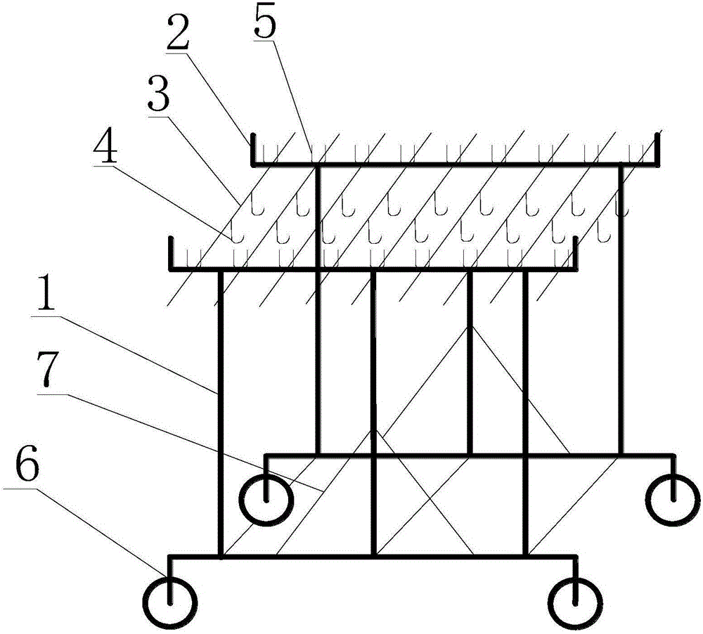 Plastic film display support