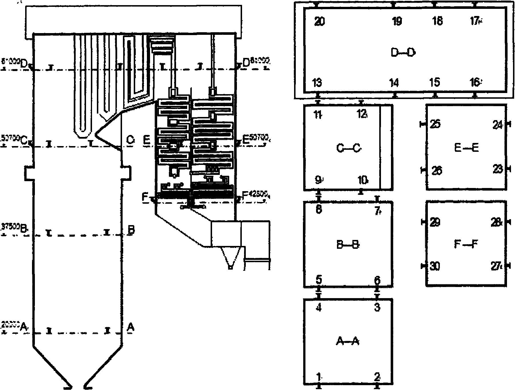 Passive acoustic detecting and positioning method for double-basic matrix data fusion power station boiler four-tube leakage