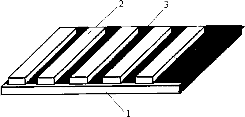 Back electrode in dye-sensitized battery structure and preparation method thereof