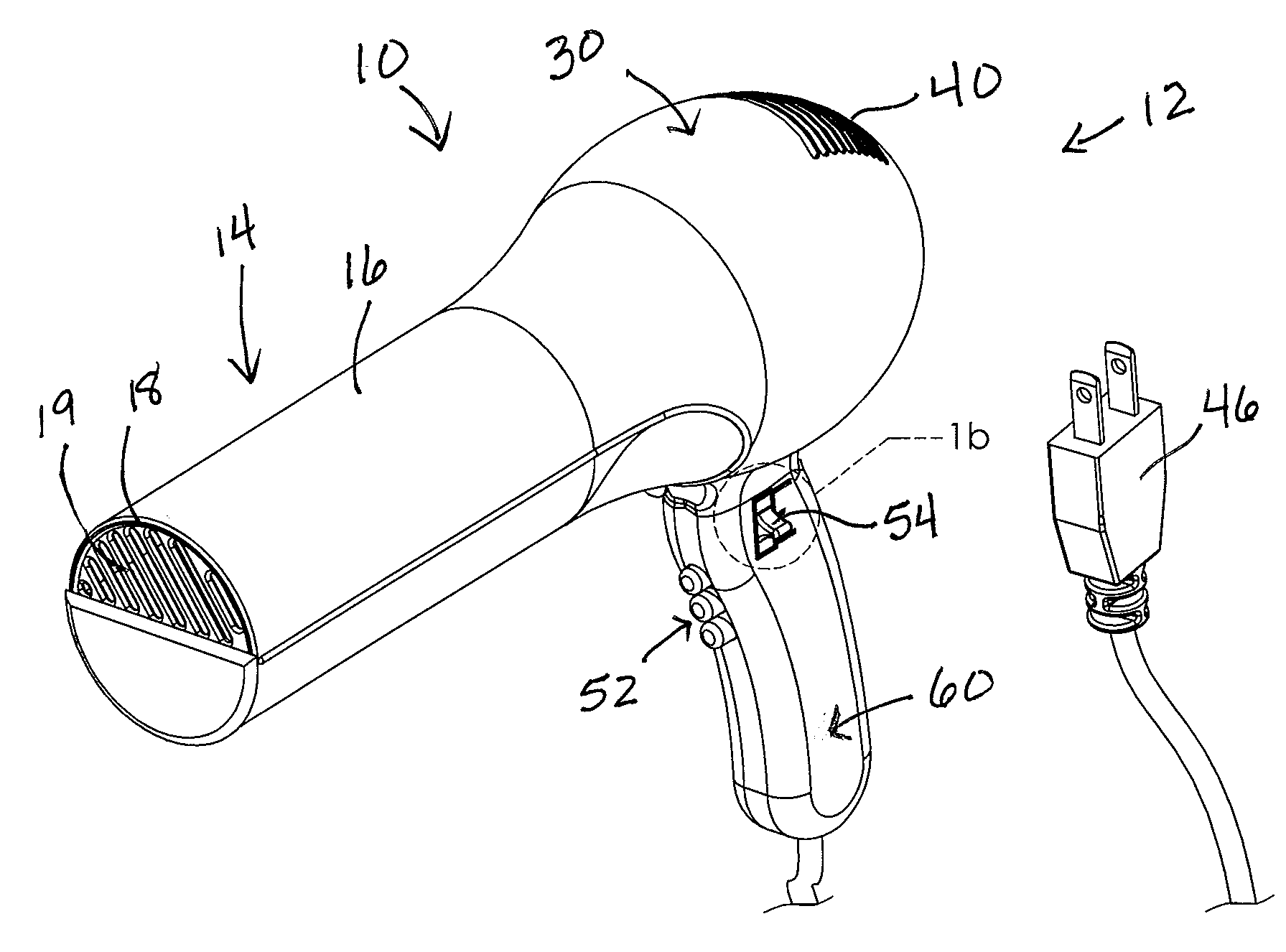 Hair Dryer and Vacuum Device