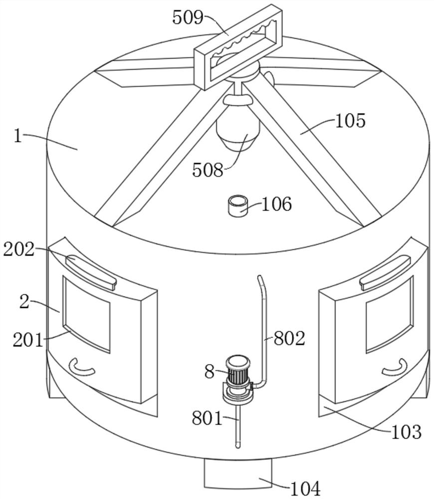 Preservation device for living body detection of forest diseases and insect pests and use method of preservation device