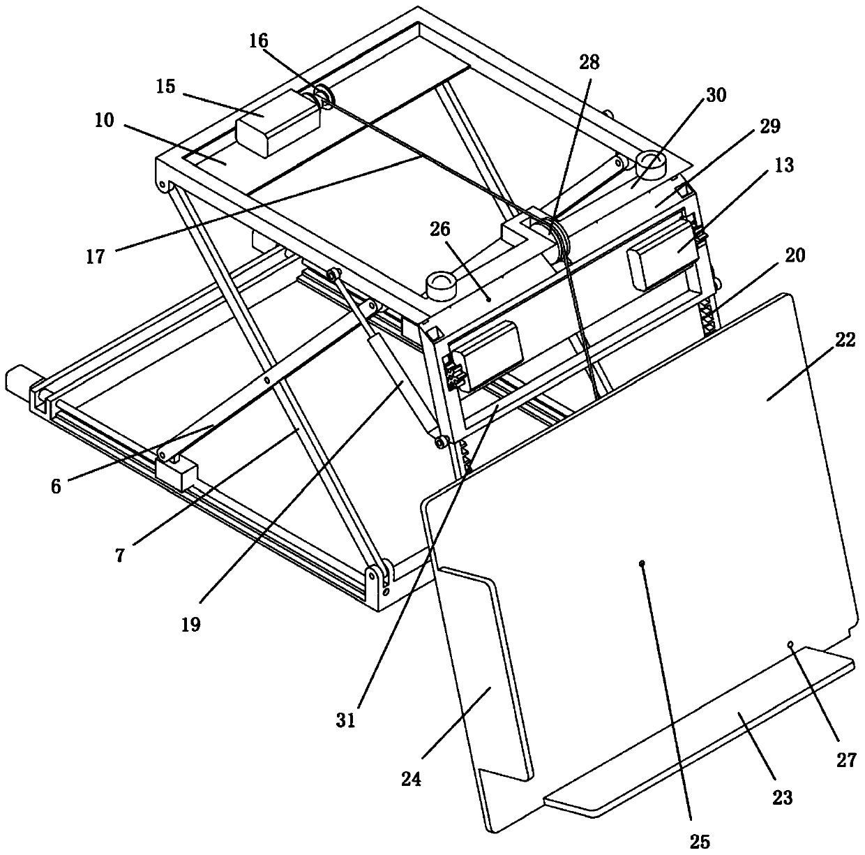 Passenger car trunk luggage automatic loading and unloading system and control method