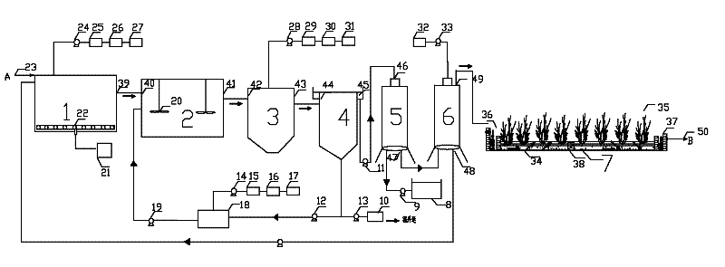 System for treating heavy metal wastewater