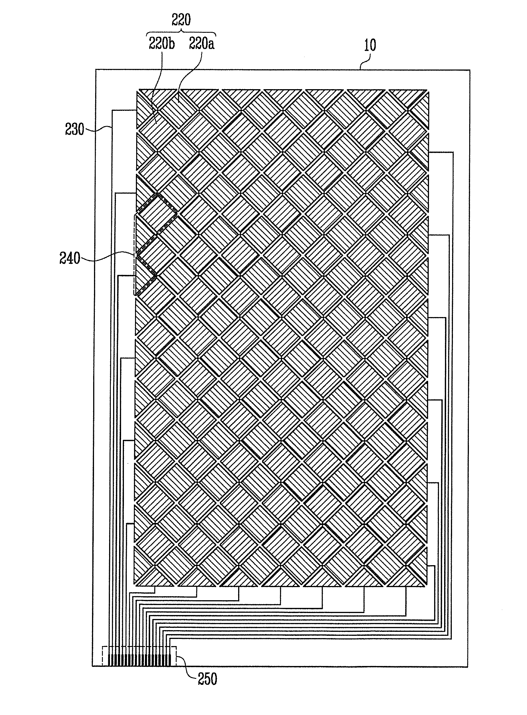 Flexible touch screen panel and flexible display device with the same