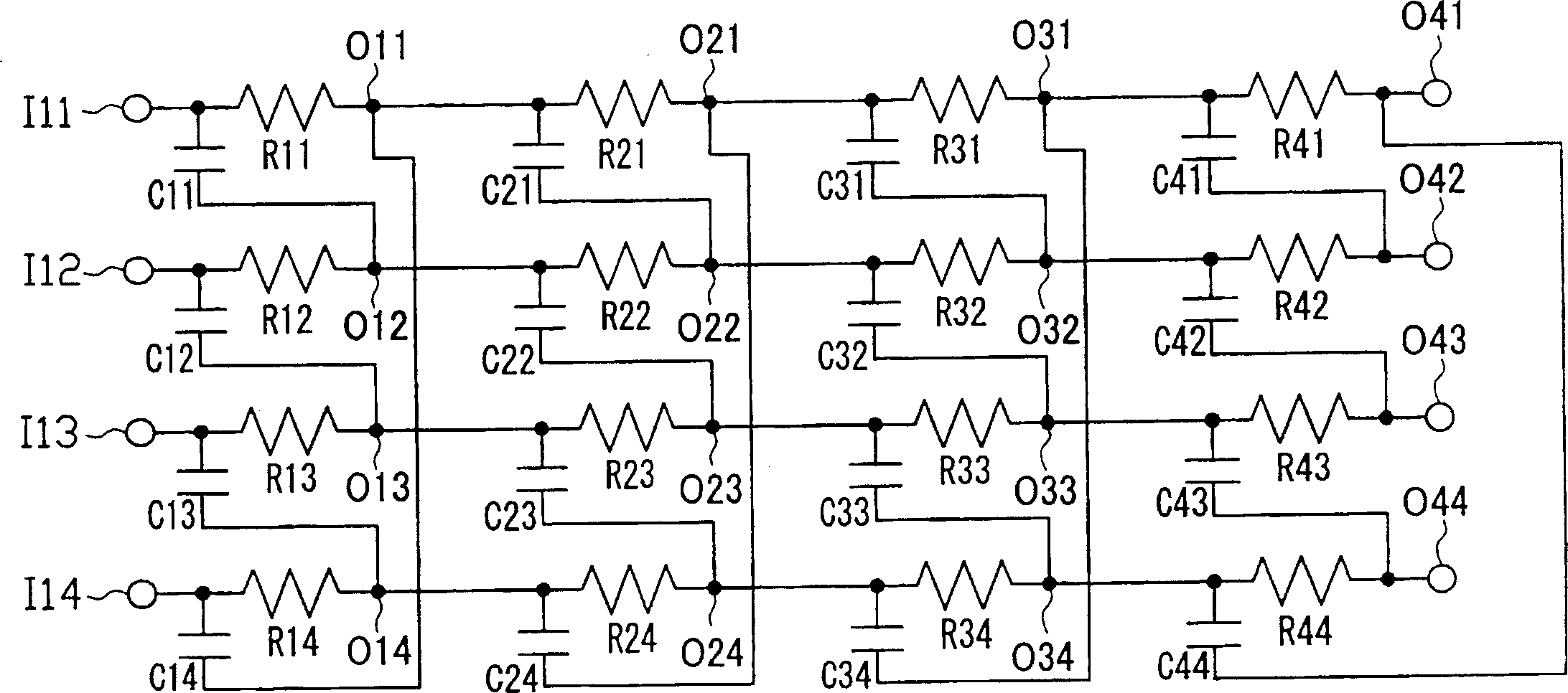 Passive multilevel wave filter