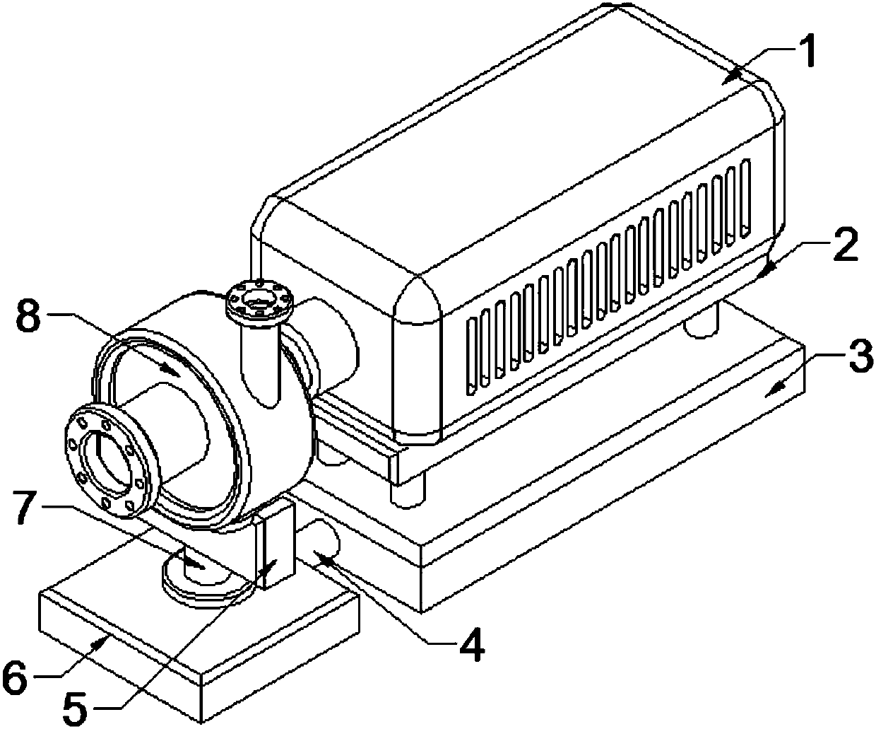 Preparation method for height-adjustable centrifugal pump