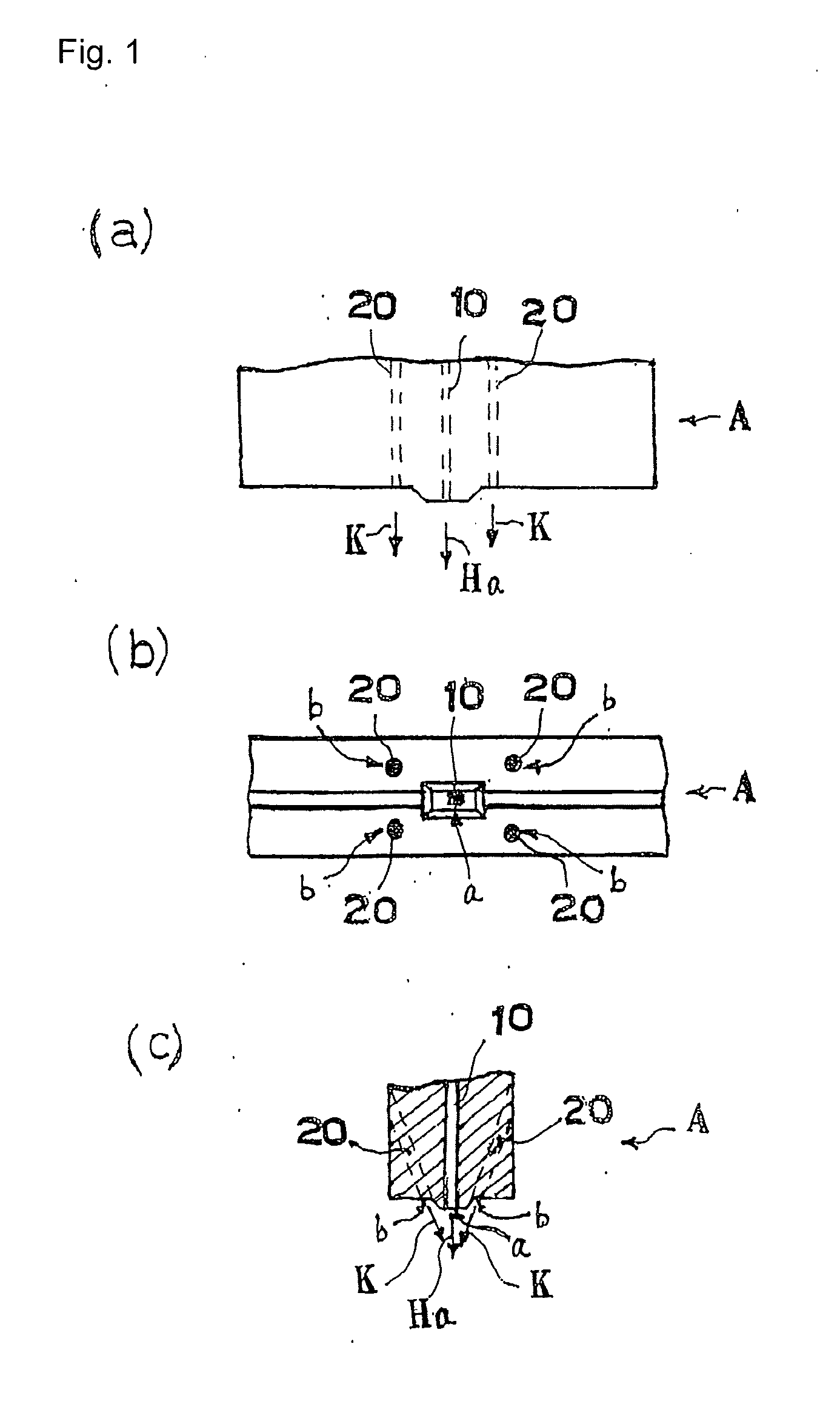 Hot melt adhesive application method and hot melt adhesive application device