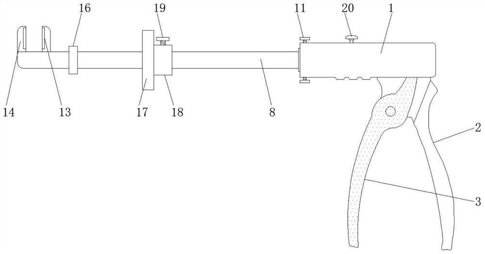 Titanium clamp self-locking structure