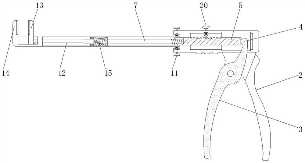 Titanium clamp self-locking structure