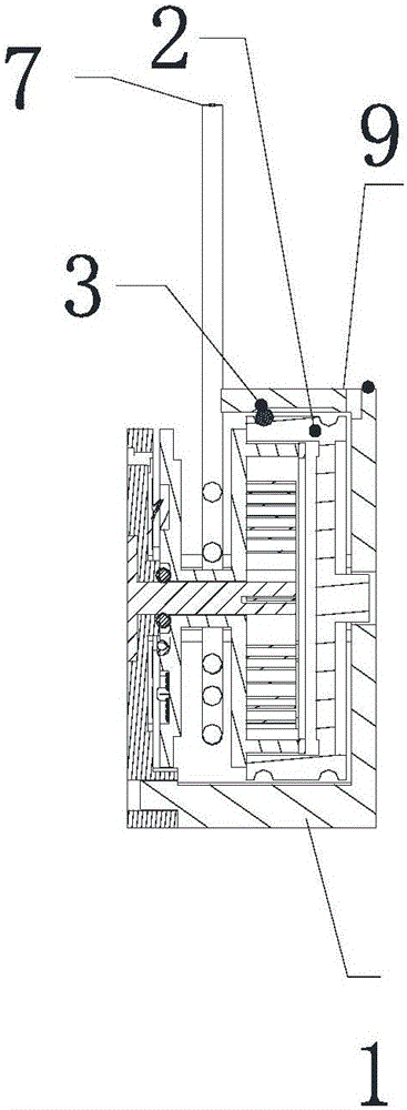 Withdrawing type coiling module