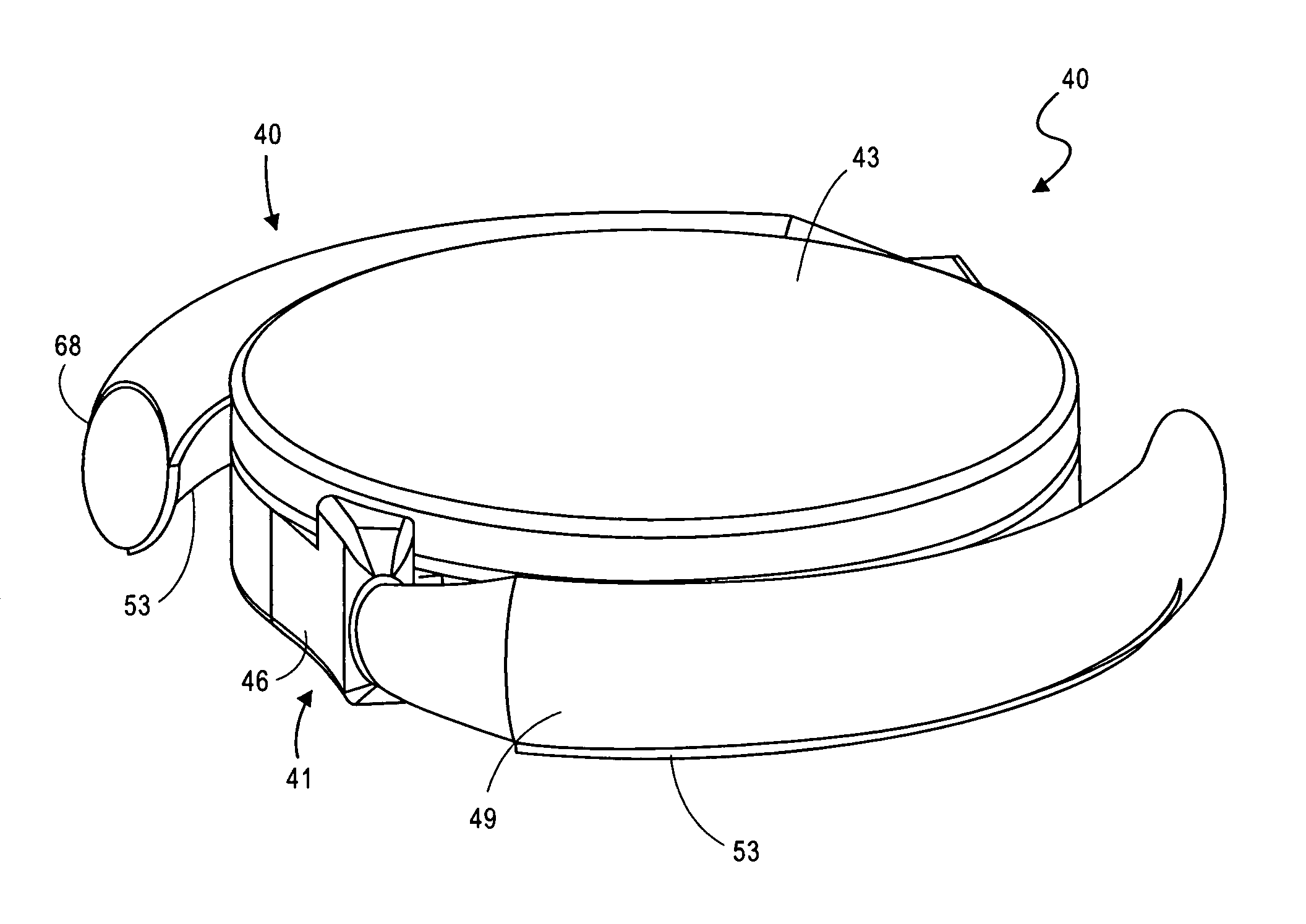 Accommodating intraocular lens system having circumferential haptic support and method