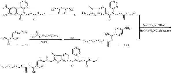 Industrial preparation method of dabigatran