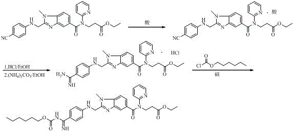 Industrial preparation method of dabigatran