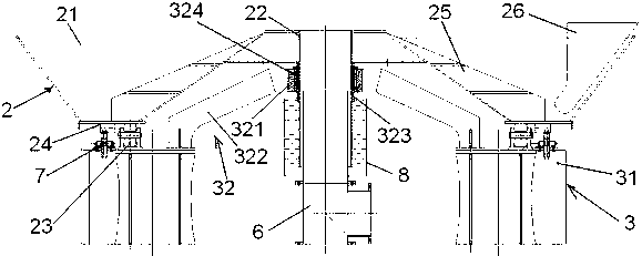 Gas producer deslagging device