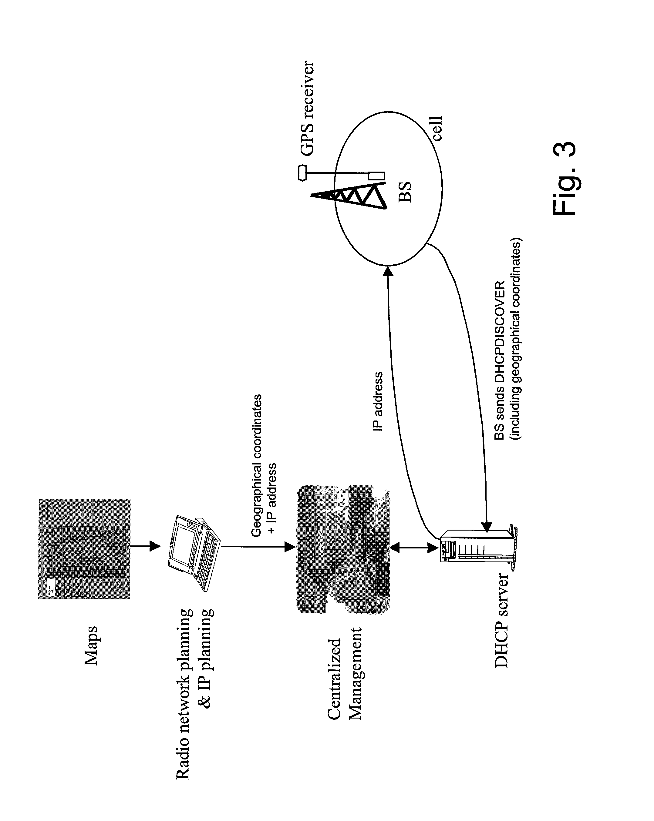 Method and apparatus for identifying a node for data communications using its geographical location