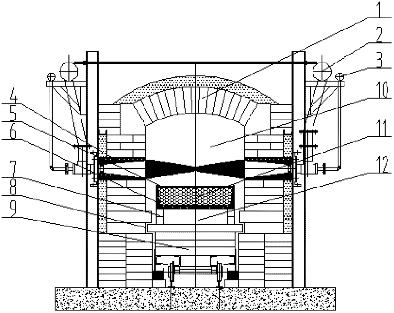 Reduction kiln equipment and method for directly reducing iron