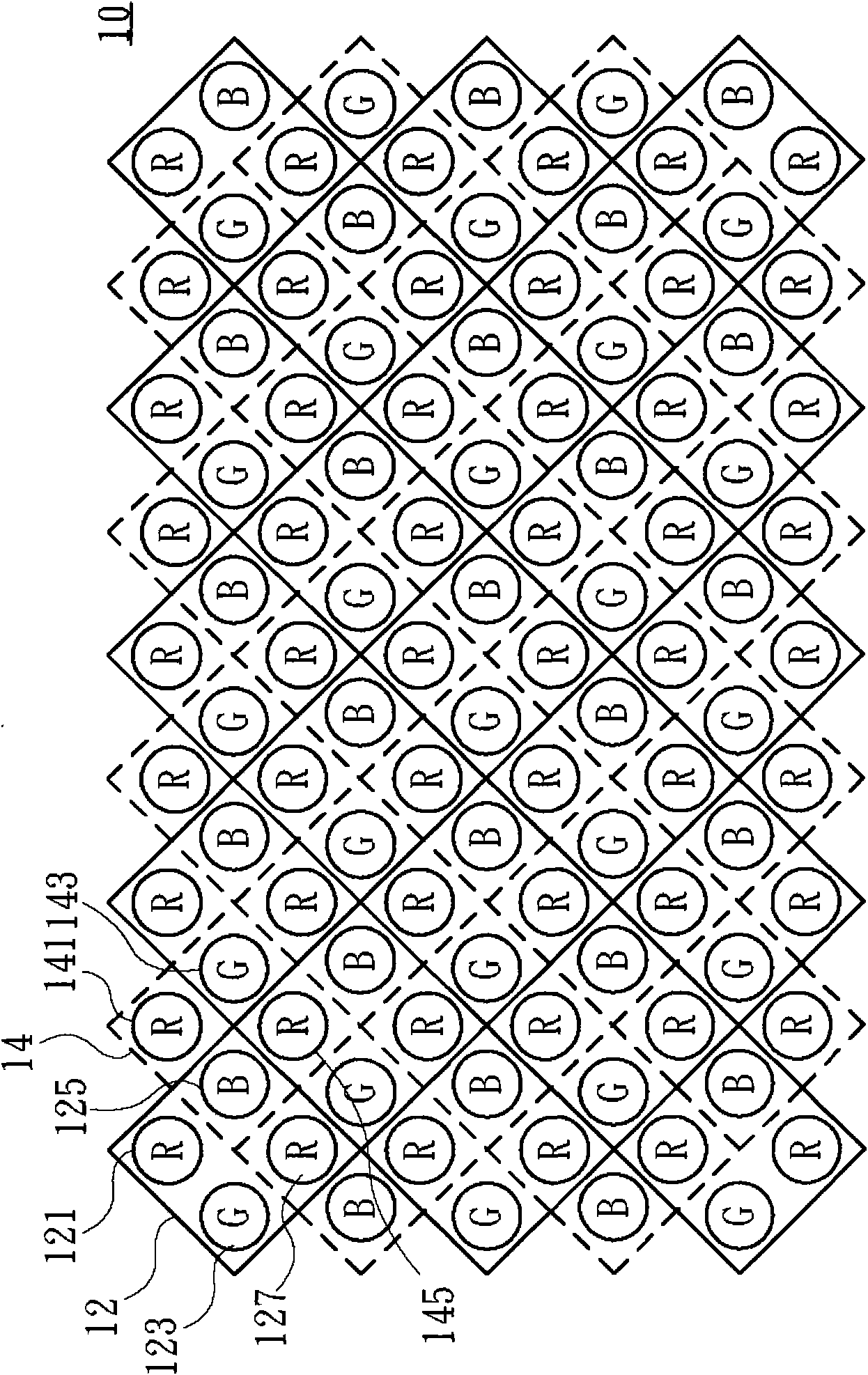 Display method of large LED display