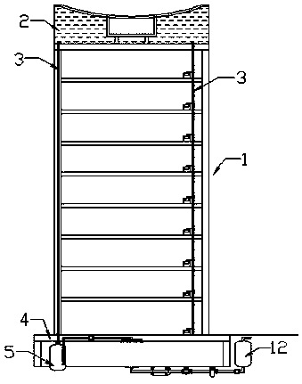 Building rainwater collecting and recycling device