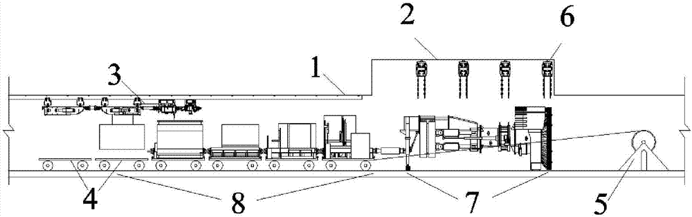 Underground mine TBM assembly construction method