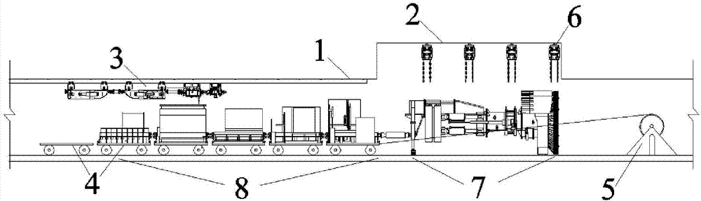 Underground mine TBM assembly construction method