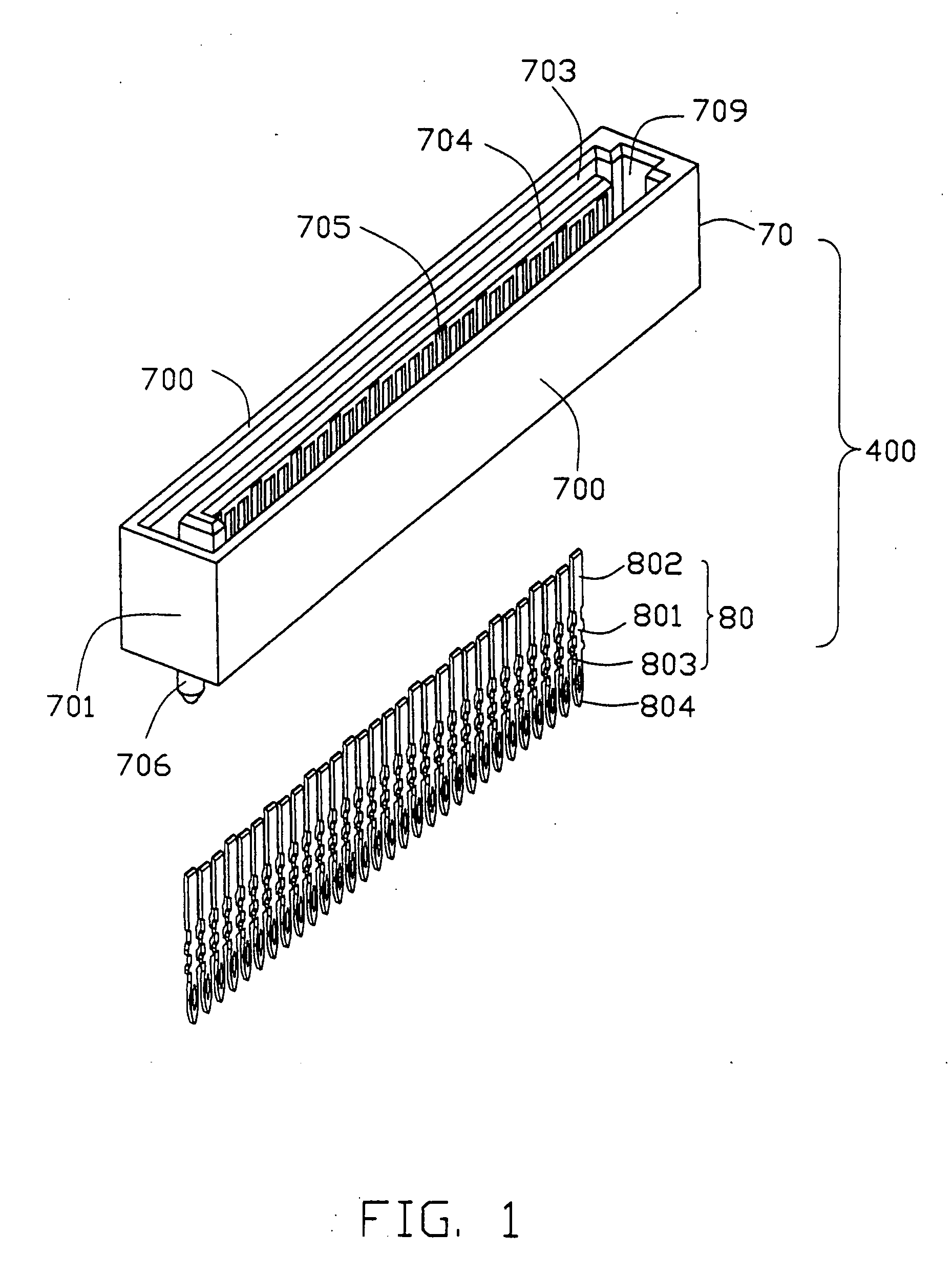 Serial ATA connector with compliant contact