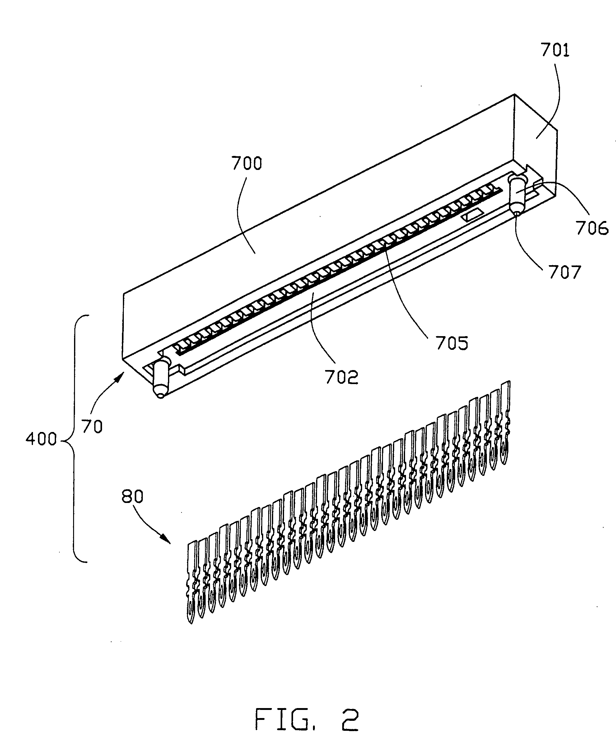 Serial ATA connector with compliant contact