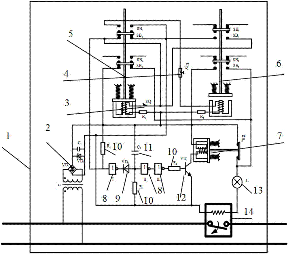 Electric power system power distribution protection device, application and method