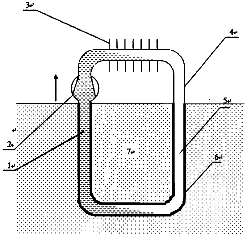 Heat pipe type buried pipe heat-exchanging device