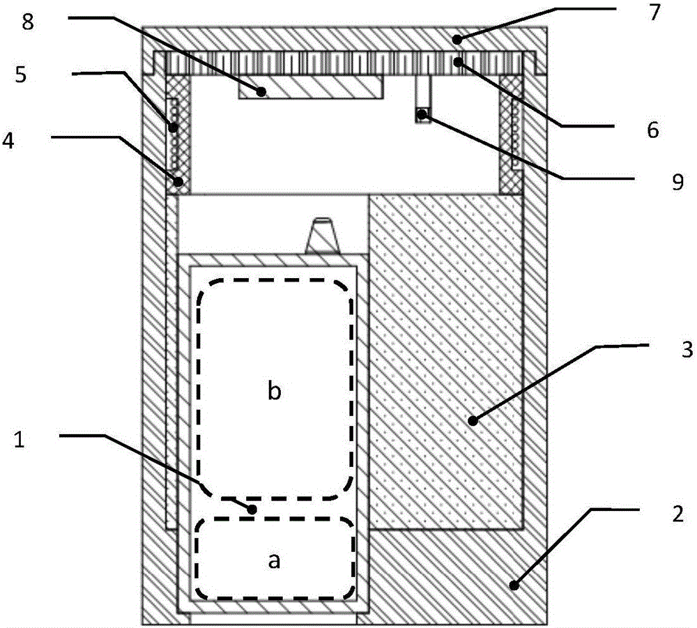 Pseudo-double-bubble device used for rubidium atom frequency standard