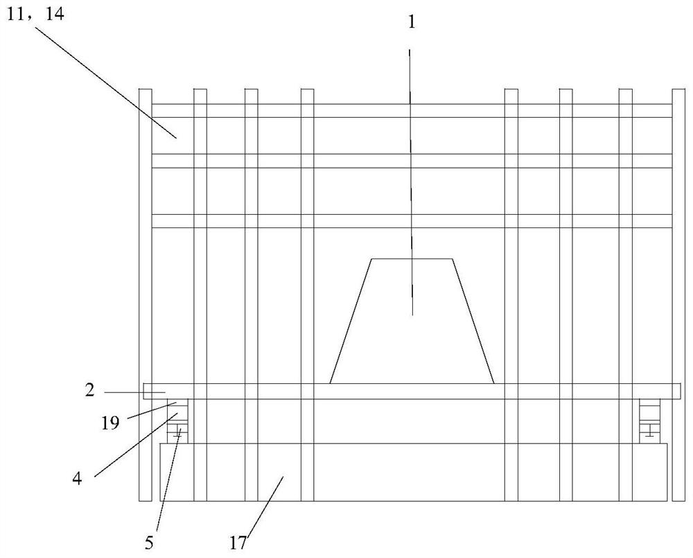 Test method and special device for longitudinal bending strength of cable-stayed bridge cabin