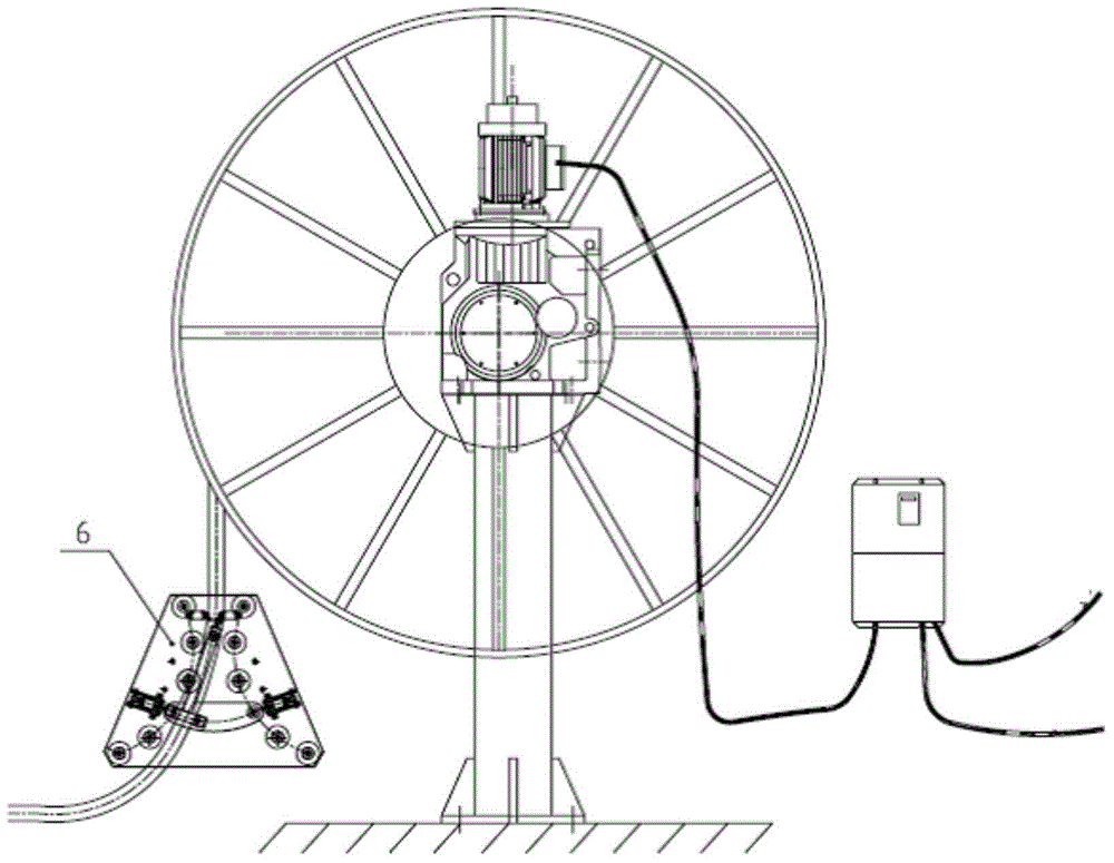 Cable drum driven by switched reluctance motor speed regulating system