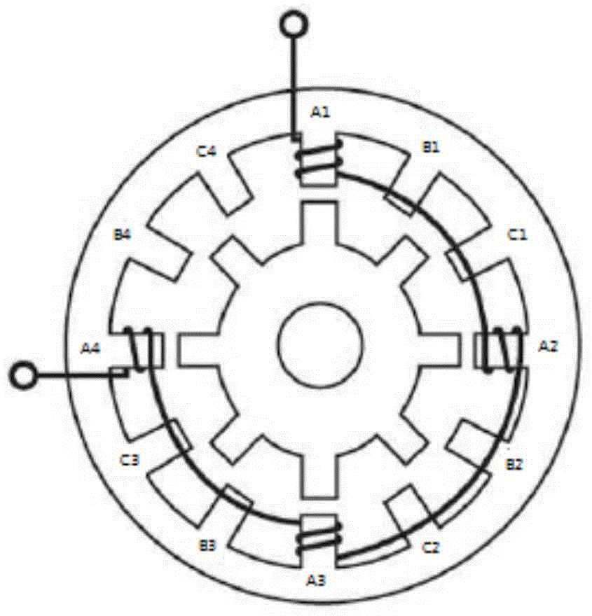 Cable drum driven by switched reluctance motor speed regulating system